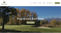 Desktop Screenshot of pinecreekgc.com